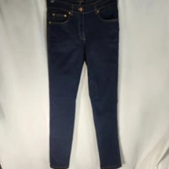 Escada Dark Blue Five Pocket Skinny Jeans Size 36 / US 6 - Picture 1 of 12